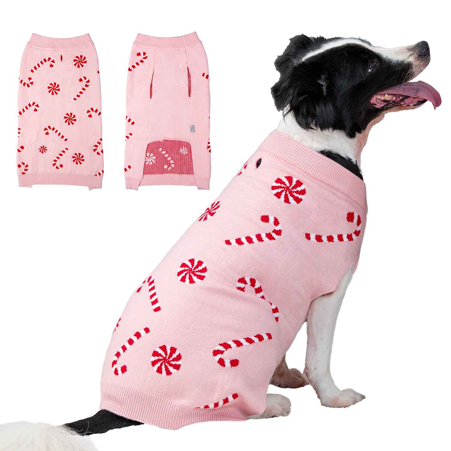 LUBOT New Ugly Christmas Sweaters for Puppy Cute Funny Wintertime and Holiday Parties Knitted Pullover Sweater