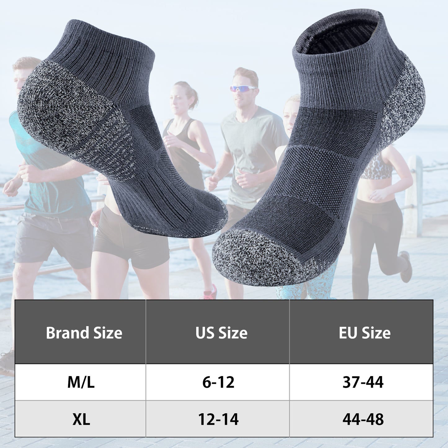 LUBOT 2026 New Bamboo Thick Unisex Ankle Socks – Cushioned, Anti-Blister, Breathable Athletic & Casual