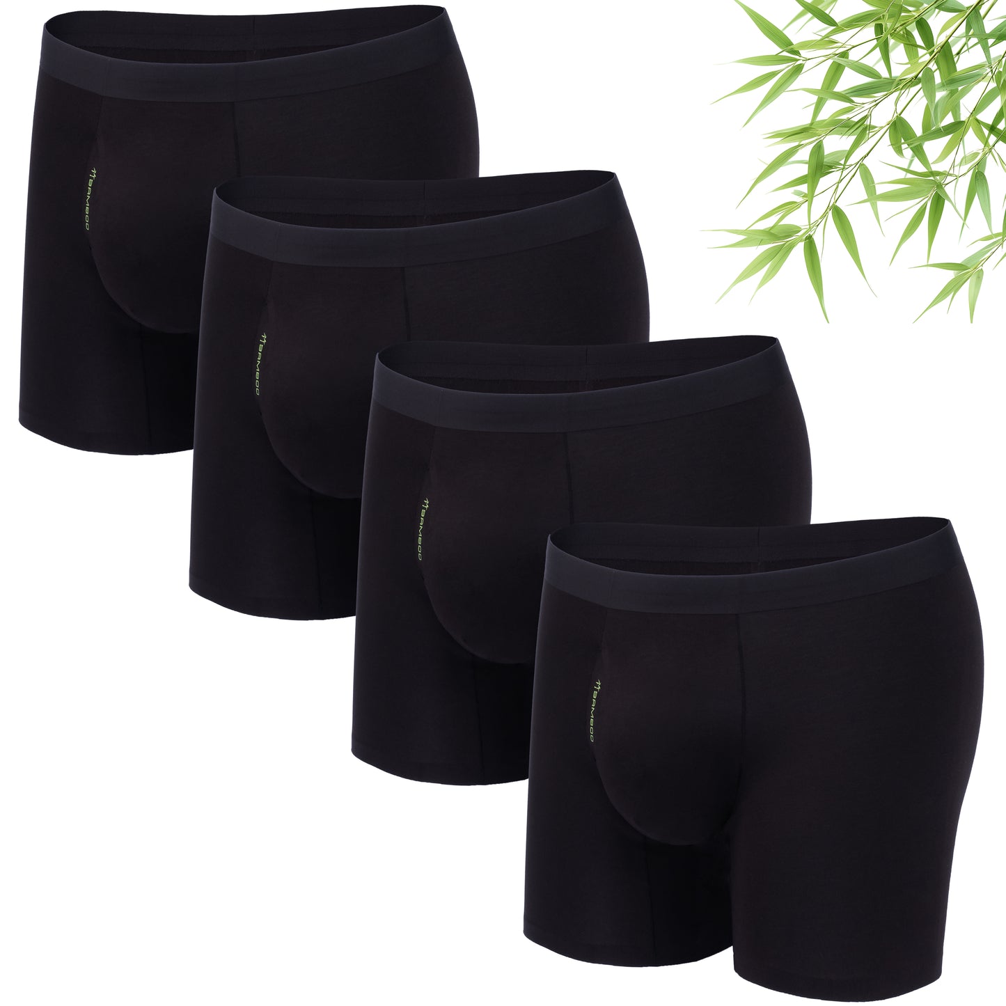 LUBOT 2026 Mens Underwear Bamboo Viscose Boxer Briefs Men Breathable Soft Moisture Wicking Comfy with Support Pouch Fly