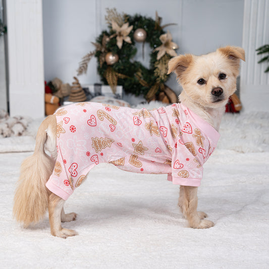 Cotton Dog Pajamas for Small & Medium Dogs - Comfy Puppy Coat with Various Prints, Cute Pet Apparel for Dogs