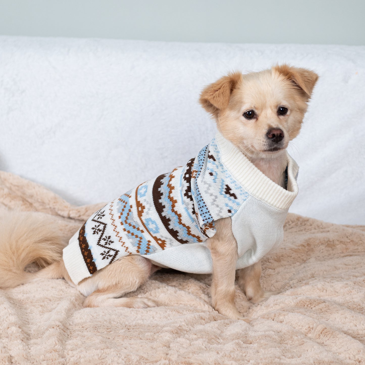 LUBOT New Ugly Christmas Sweaters for Puppy Cute Funny Wintertime and Holiday Parties Knitted Pullover Sweater