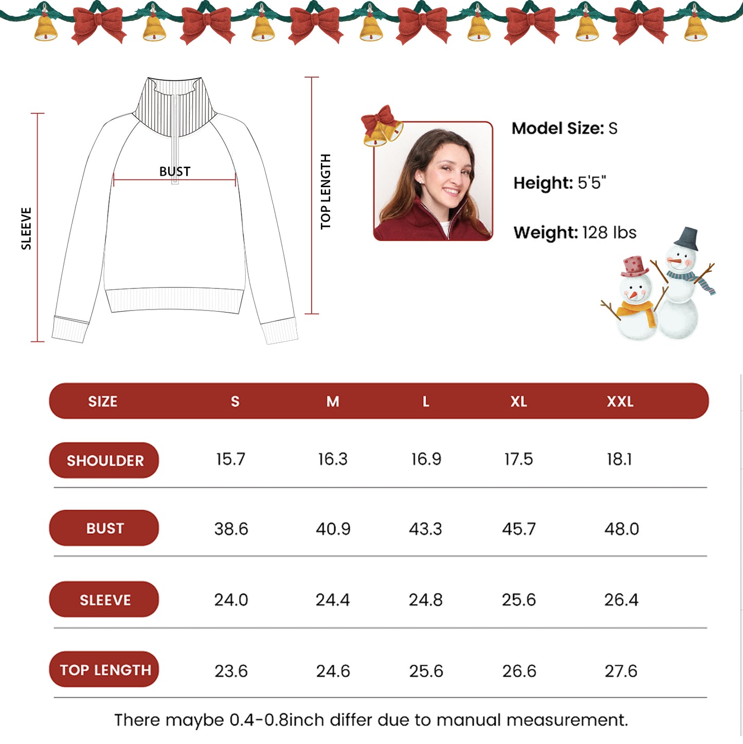 LUBOT Quarter Zip Ugly Christmas Sweater for Women 1/4 Zipper Cute Funny Tacky Holiday Parties Knitted Pullover Soft Cozy Xmas Sweaters,Pink Tree