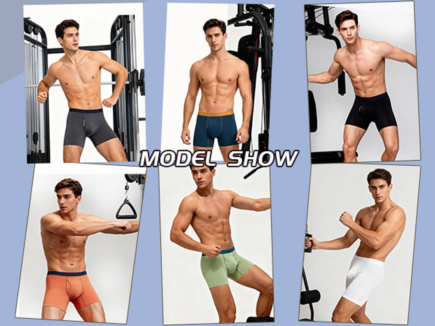 LUBOT 2026 Mens Underwear Bamboo Viscose Boxer Briefs Men Breathable Soft Moisture Wicking Comfy with Support Pouch Fly