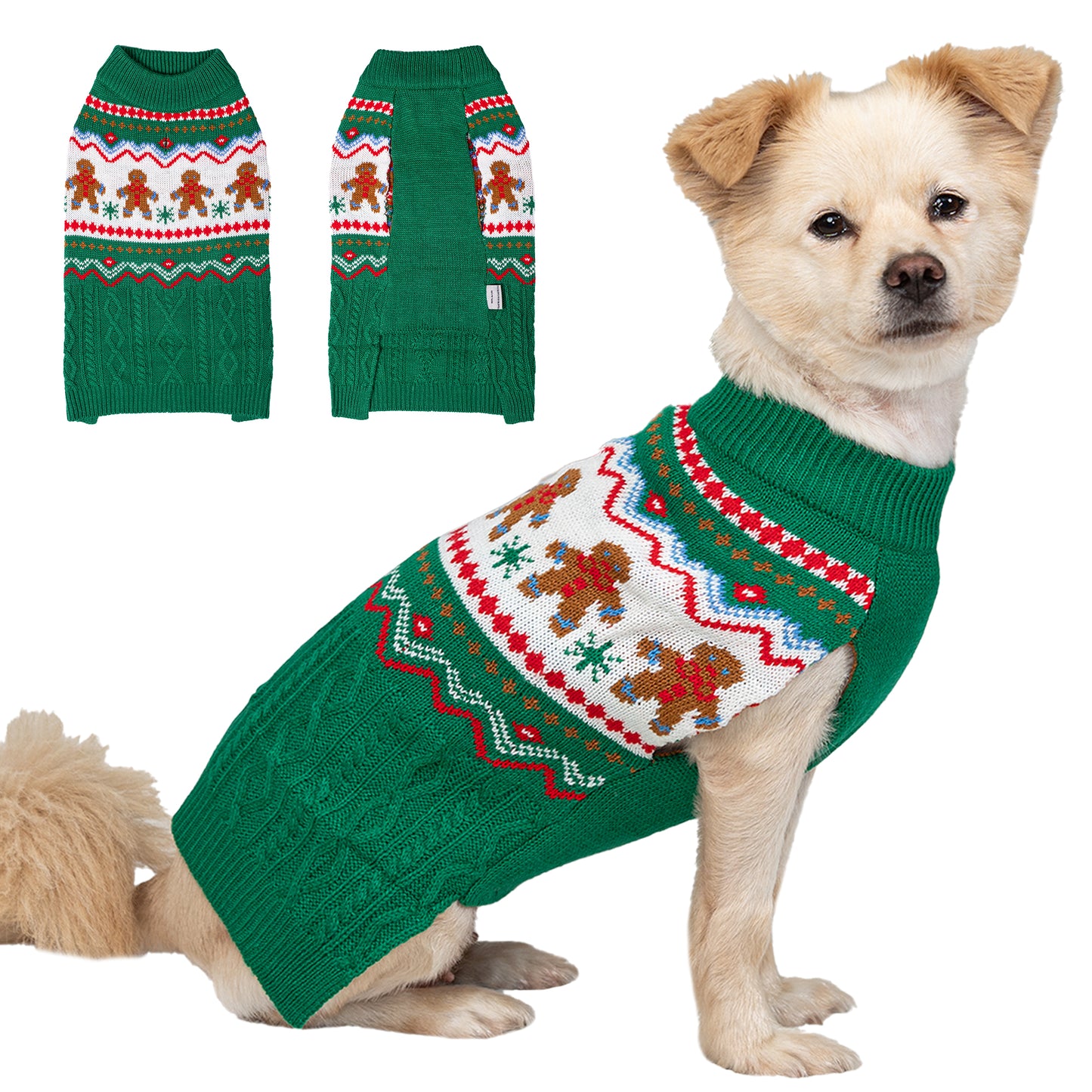 LUBOT New Ugly Christmas Sweaters for Puppy Cute Funny Wintertime and Holiday Parties Knitted Pullover Sweater