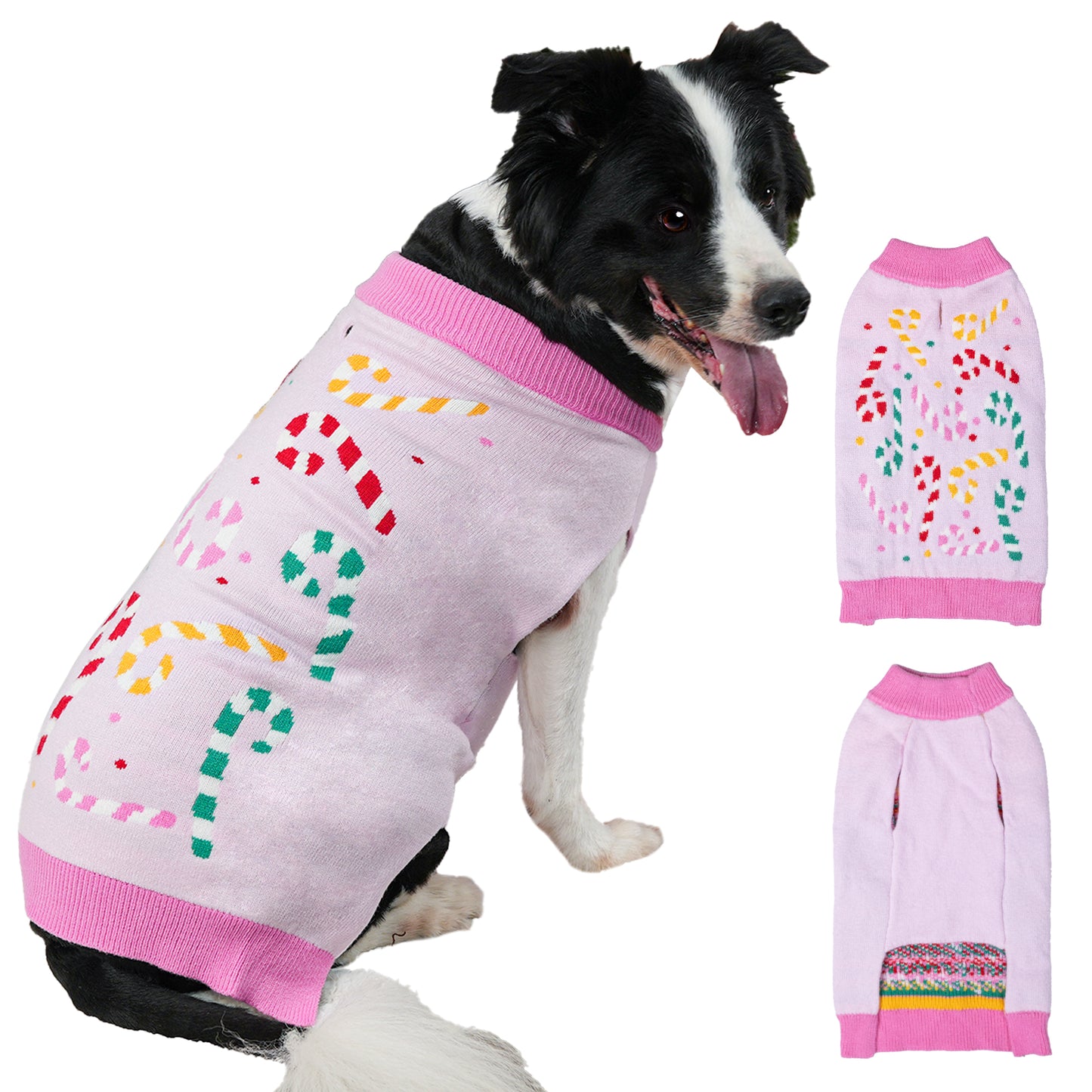 LUBOT New Ugly Christmas Sweaters for Puppy Cute Funny Wintertime and Holiday Parties Knitted Pullover Sweater