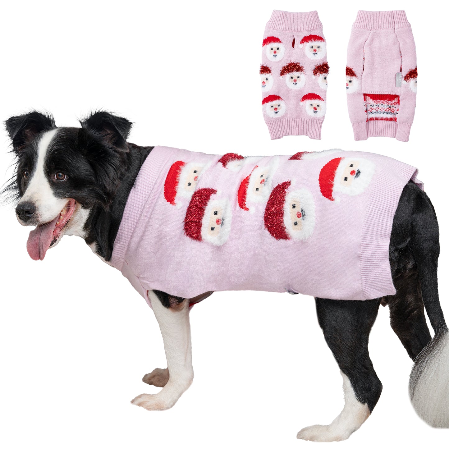 LUBOT New Ugly Christmas Sweaters for Puppy Cute Funny Wintertime and Holiday Parties Knitted Pullover Sweater